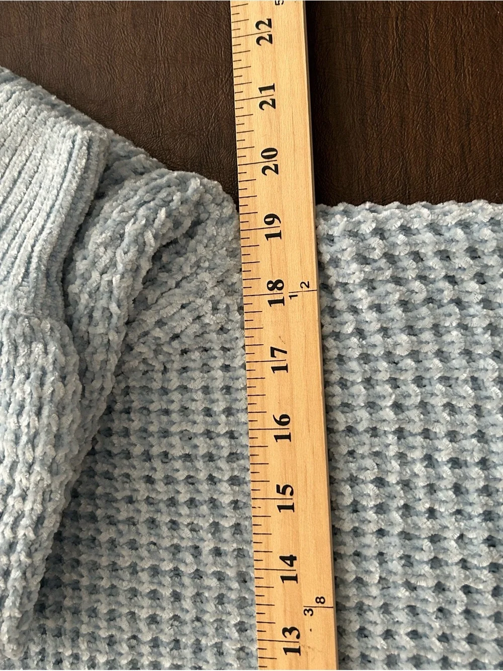 Altar'd State Pale Blue Chunky Crewneck Sweater